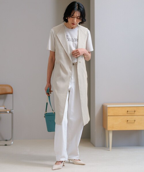 23区（ニジュウサンク）の「【CLASSY.6月号掲載/洗える】23区DENIM コクーンシルエット パンツ（デニムパンツ・レディース・スカイブルー系/ネイビー系/ホワイト系・50/48/46/44）」の20枚目の写真