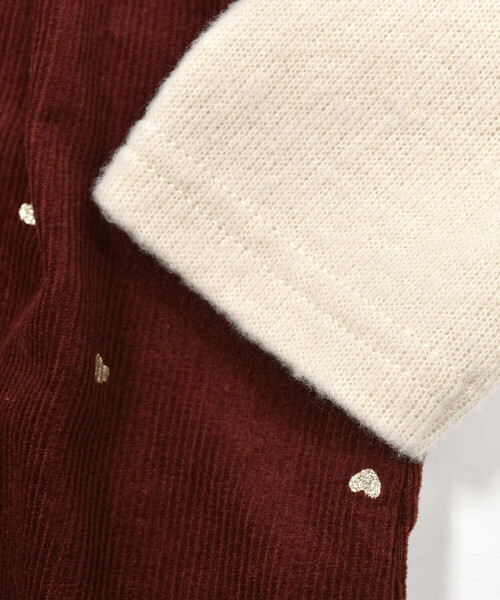 SLAP SLIP(スラップスリップ)の「【お揃い】チェックハートドット柄スモッキングドッキングワンピース(80~130cm)(ワンピース・キッズ・ブラウン/レッド系その他・90cm/80cm/110cm/120cm/130cm/100cm)」の13枚目の写真