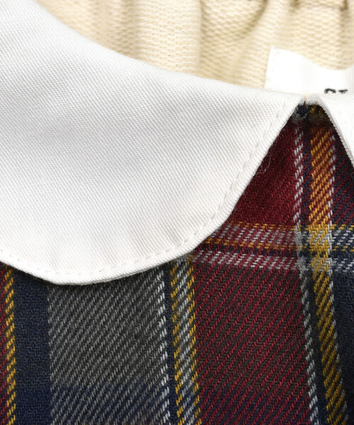SLAP SLIP(スラップスリップ)の「【お揃い】チェックハートドット柄スモッキングドッキングワンピース(80~130cm)(ワンピース・キッズ・ブラウン/レッド系その他・90cm/80cm/110cm/120cm/130cm/100cm)」の19枚目の写真