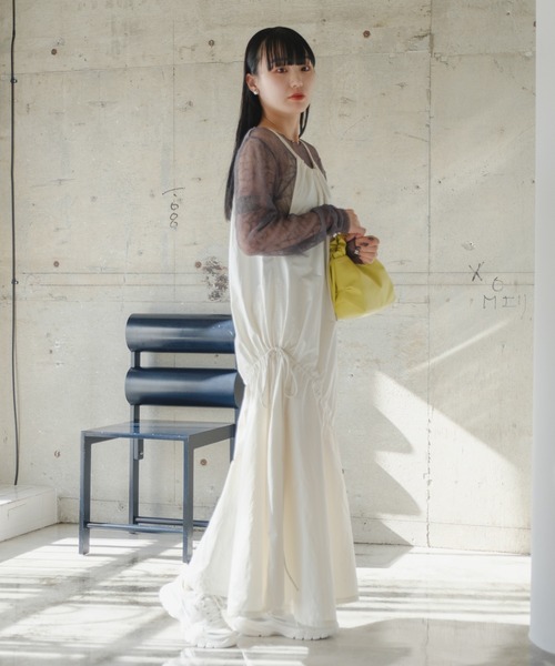 Kastane（カスタネ）の「【ショルダー調節可能】ギャザーハンドショルダーBAG（ショルダーバッグ・レディース・ライム/オレンジ/アイボリー/ブラック/シルバー・FREE）」の20枚目の写真