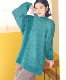 niko and... | サイドスリットウール混タートルプルオーバー(ニット/セーター)
