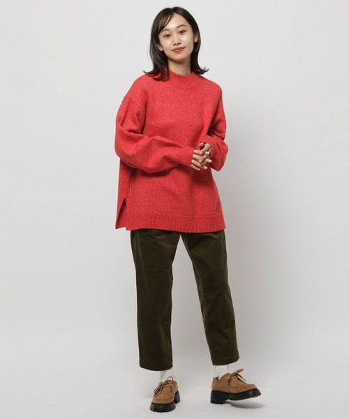 niko and...（ニコアンド）の「サイドスリットウール混タートルプルオーバー（ニット/セーター・レディース・グリーン/オフホワイト/ブラック/イエロー/レッド/パープル・MEDIUM/LARGE）」の21枚目の写真