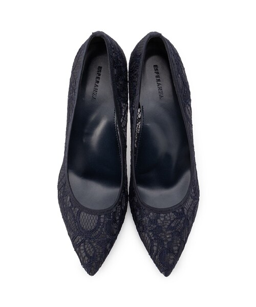 ESPERANZA（エスペランサ）の「チュールレースパンプス 結婚式二次会 パーティー 24SS（パンプス・レディース・ブラック系8/ネイビー/ベージュ系8・22.5cm/23.0cm/23.5cm/24.0cm/24.5cm/25.0cm）」の17枚目の写真