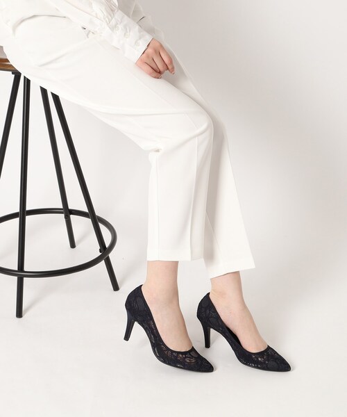 ESPERANZA（エスペランサ）の「チュールレースパンプス 結婚式二次会 パーティー 24SS（パンプス・レディース・ブラック系8/ネイビー/ベージュ系8・22.5cm/23.0cm/23.5cm/24.0cm/24.5cm/25.0cm）」の8枚目の写真