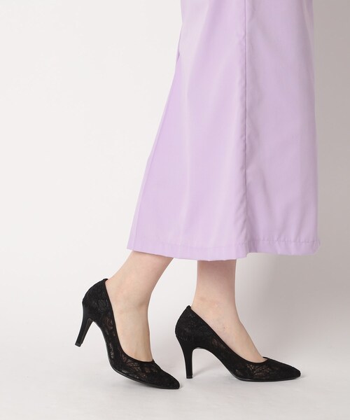 ESPERANZA（エスペランサ）の「チュールレースパンプス 結婚式二次会 パーティー 24SS（パンプス・レディース・ブラック系8/ネイビー/ベージュ系8・22.5cm/23.0cm/23.5cm/24.0cm/24.5cm/25.0cm）」の13枚目の写真