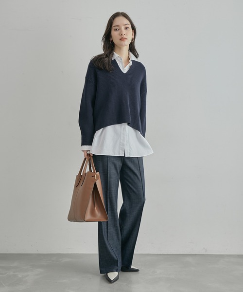 ROPE'（ロペ）の「デニムライクパンツ（デニムパンツ・レディース・ネイビー・36/38）」の3枚目の写真