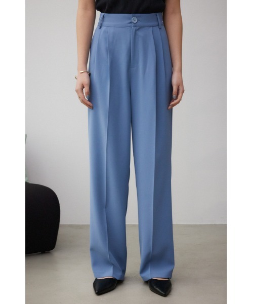 AZUL by moussy（アズールバイマウジー）の「ハイウエストタックスラックス（スラックス・レディース・チャコールグレー/ライトブルー/ブラック/ミント・MEDIUM/SMALL）」の18枚目の写真