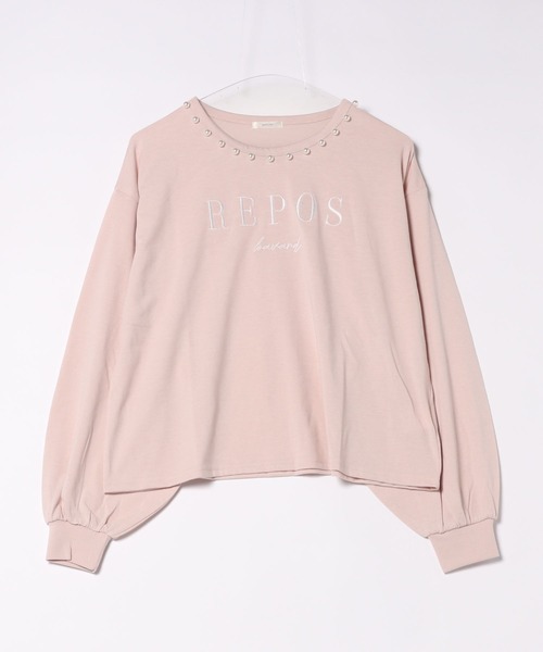apres jour（アプレジュール）の「パールロゴ刺繍ロンT【ZOZOTOW限定アイテム】（Tシャツ/カットソー・レディース・オフホワイト/ライトピンク/ホワイト系その他・X-LARGE/フリー）」の6枚目の写真