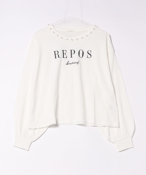 apres jour（アプレジュール）の「パールロゴ刺繍ロンT【ZOZOTOW限定アイテム】（Tシャツ/カットソー・レディース・オフホワイト/ライトピンク/ホワイト系その他・X-LARGE/フリー）」の4枚目の写真