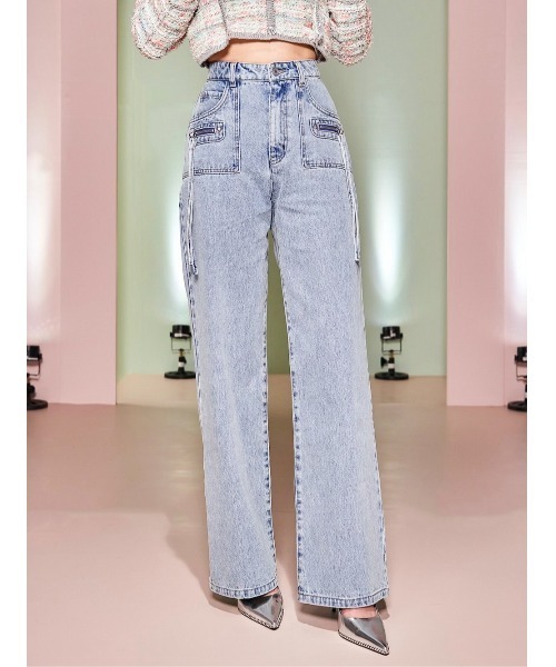 Darich デニムジャケットワンピース♡ ダーリッチ Darich デニムジャケットワンピース （ブルー