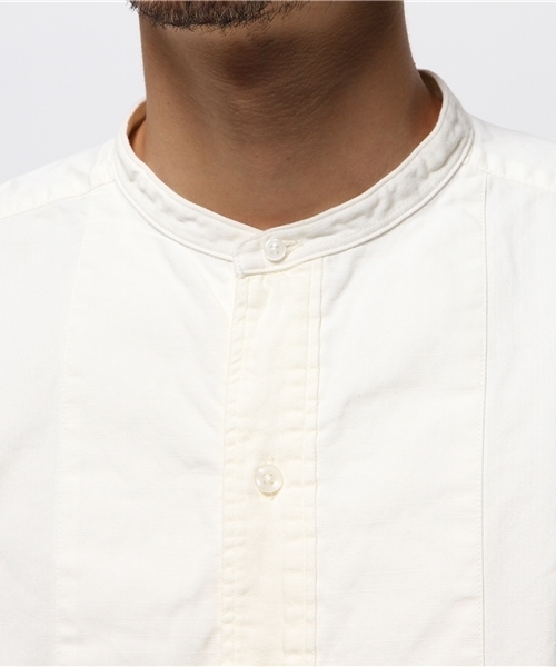 B:MING by BEAMS（ビーミングバイビームス）の「ビーミング by ビームス / ガーメントダイバンドカラーシャツ（シャツ/ブラウス・メンズ・ホワイト/ネイビー・MEDIUM/LARGE）」の6枚目の写真