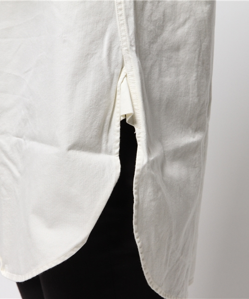 B:MING by BEAMS（ビーミングバイビームス）の「ビーミング by ビームス / ガーメントダイバンドカラーシャツ（シャツ/ブラウス・メンズ・ホワイト/ネイビー・MEDIUM/LARGE）」の8枚目の写真