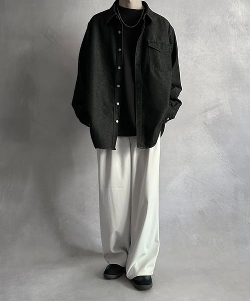 SERACE】Loose drape two tuck easy wide pants / ルーズ