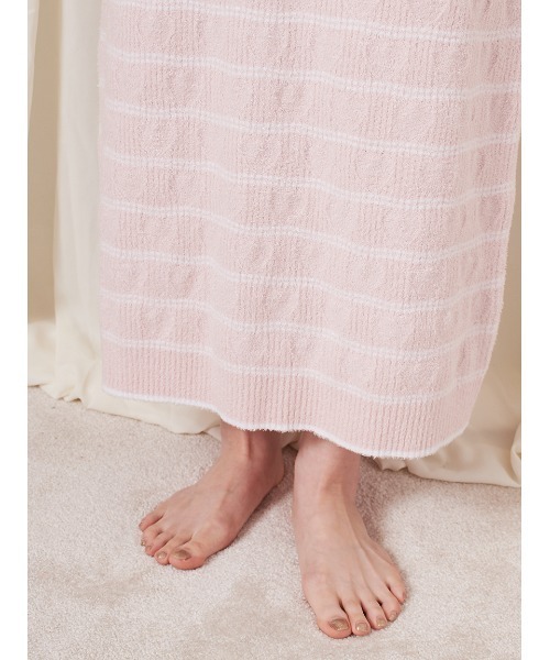 SNIDEL HOME（スナイデルホーム）の「ボーダーワンピース（ルームワンピース・レディース・ネイビー/ピンク/ライトグレー・FREE）」の5枚目の写真