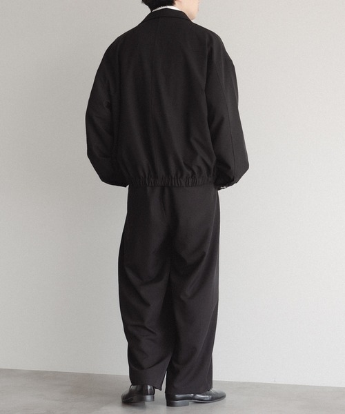 epnok（エプノック）の「ハイウエストタックワイドパンツ（スラックス・メンズ・ブラック/チャコールグレー・SMALL/MEDIUM/LARGE）」の9枚目の写真