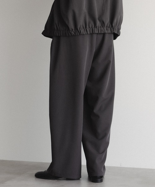 epnok（エプノック）の「ハイウエストタックワイドパンツ（スラックス・メンズ・ブラック/チャコールグレー・SMALL/MEDIUM/LARGE）」の13枚目の写真