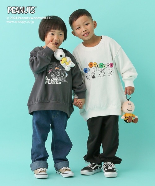 LEPSIM（レプシィム）の「【PEANUTS】BIGスウェット(KIDS)　101664（スウェット・キッズ・チャコールグレー/オフホワイト・SMALL/MEDIUM）」の22枚目の写真