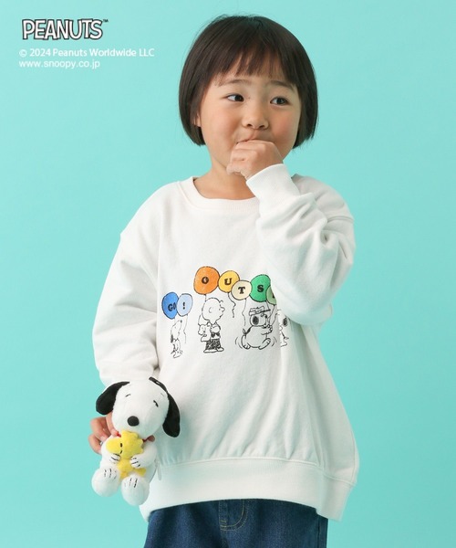 LEPSIM（レプシィム）の「【PEANUTS】BIGスウェット(KIDS)　101664（スウェット・キッズ・チャコールグレー/オフホワイト・SMALL/MEDIUM）」の7枚目の写真