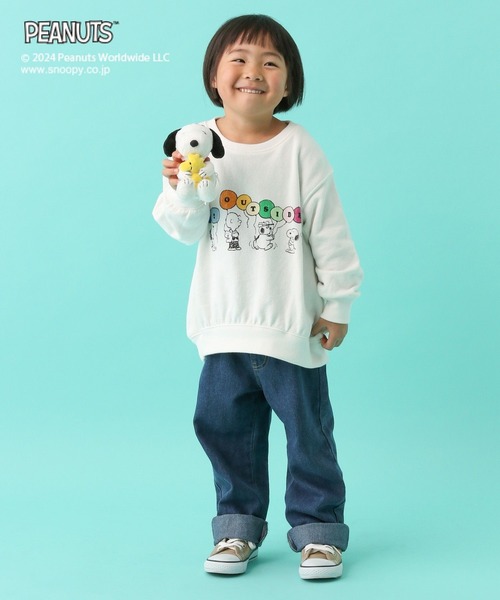 LEPSIM（レプシィム）の「【PEANUTS】BIGスウェット(KIDS)　101664（スウェット・キッズ・チャコールグレー/オフホワイト・SMALL/MEDIUM）」の17枚目の写真