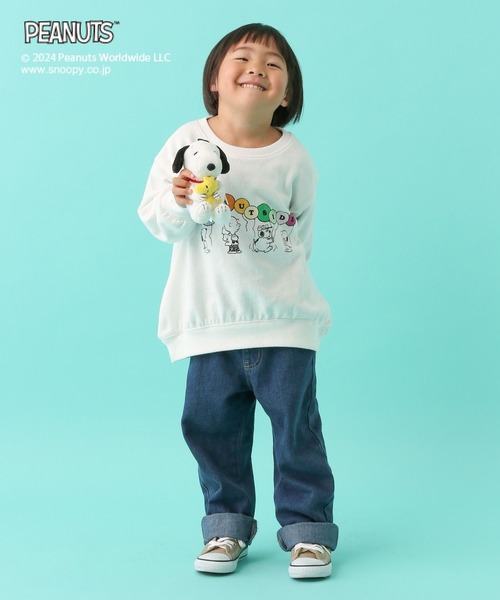 LEPSIM（レプシィム）の「【PEANUTS】BIGスウェット(KIDS)　101664（スウェット・キッズ・チャコールグレー/オフホワイト・SMALL/MEDIUM）」の11枚目の写真