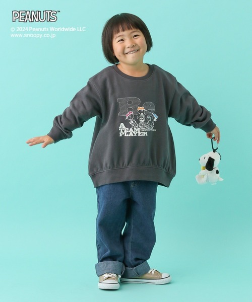 LEPSIM（レプシィム）の「【PEANUTS】BIGスウェット(KIDS)　101664（スウェット・キッズ・チャコールグレー/オフホワイト・SMALL/MEDIUM）」の20枚目の写真