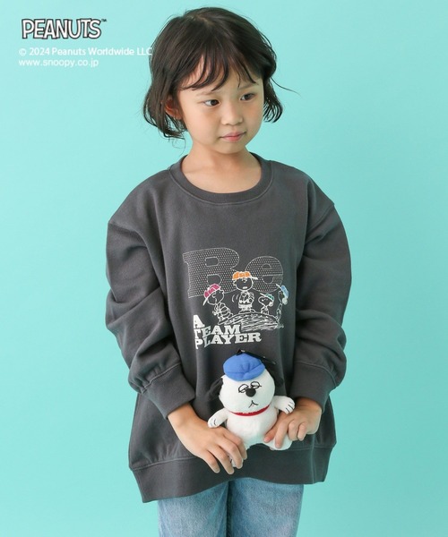 LEPSIM（レプシィム）の「【PEANUTS】BIGスウェット(KIDS)　101664（スウェット・キッズ・チャコールグレー/オフホワイト・SMALL/MEDIUM）」の8枚目の写真