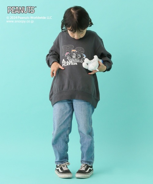 LEPSIM（レプシィム）の「【PEANUTS】BIGスウェット(KIDS)　101664（スウェット・キッズ・チャコールグレー/オフホワイト・SMALL/MEDIUM）」の9枚目の写真