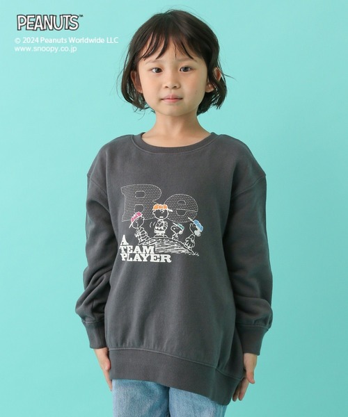LEPSIM（レプシィム）の「【PEANUTS】BIGスウェット(KIDS)　101664（スウェット・キッズ・チャコールグレー/オフホワイト・SMALL/MEDIUM）」の18枚目の写真