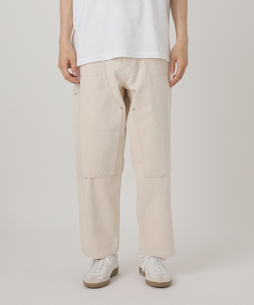 JOURNAL STANDARD relume（ジャーナルスタンダード　レリューム）の「【NATION WIDE / ネーションワイド】ダブルニーオーバーパンツ（その他パンツ・メンズ・ブラック/アイボリー・MEDIUM/LARGE）」の6枚目の写真