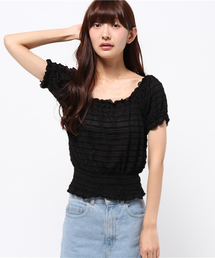 one after another NICE CLAUP | 【ナイスクラップ】シャドーボーダーシャーリングプルオーバー(Tシャツ/カットソー)