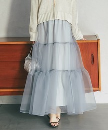 La boutique BonBon | シアーオーガンジーティアードスカート(スカート)
