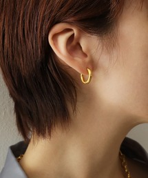 【ORLEAN】マットフープピアス 15mm