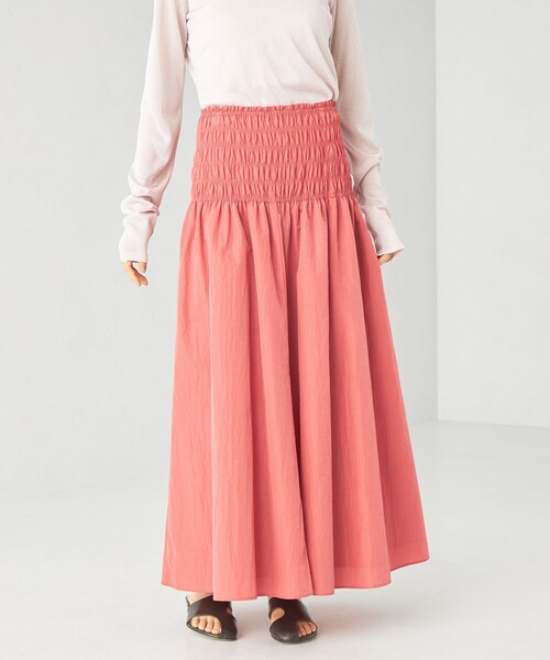 EMMEL REFINES（エメルリファインズ）の「＜EMMEL REFINES＞EM シャーリング ボリューム フレアスカート（スカート・レディース・ライトブルー/ホワイト/ピンク・XS/S/M）」の5枚目の写真