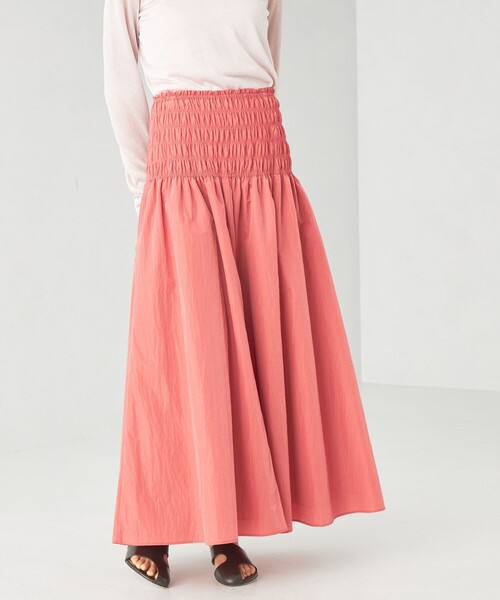 EMMEL REFINES（エメルリファインズ）の「＜EMMEL REFINES＞EM シャーリング ボリューム フレアスカート（スカート・レディース・ライトブルー/ホワイト/ピンク・XS/S/M）」の6枚目の写真