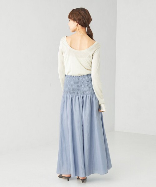 EMMEL REFINES（エメルリファインズ）の「＜EMMEL REFINES＞EM シャーリング ボリューム フレアスカート（スカート・レディース・ライトブルー/ホワイト/ピンク・XS/S/M）」の22枚目の写真