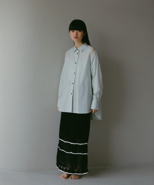 CASA FLINE（カーサフライン）の「ハンドクロシェニットスカート