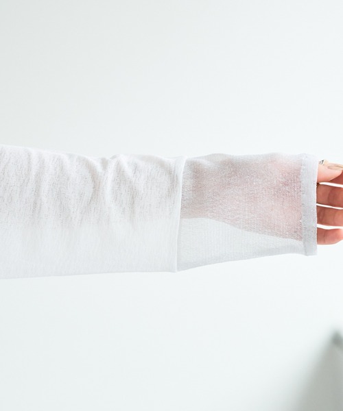 DISCOAT（ディスコート）の「【WEB限定】ラメシアー袖切替プルオーバー（Tシャツ/カットソー・レディース・グレー/ブルー/ミント/ホワイト×ホワイト/ブラック×ブラック/ホワイト×シルバー/ブラック系その他/ブラウン・FREE）」の17枚目の写真