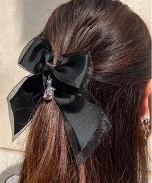 axes femme（アクシーズファム）の「猫モチーフ×リボンクリップ（バレッタ/ヘアクリップ）」