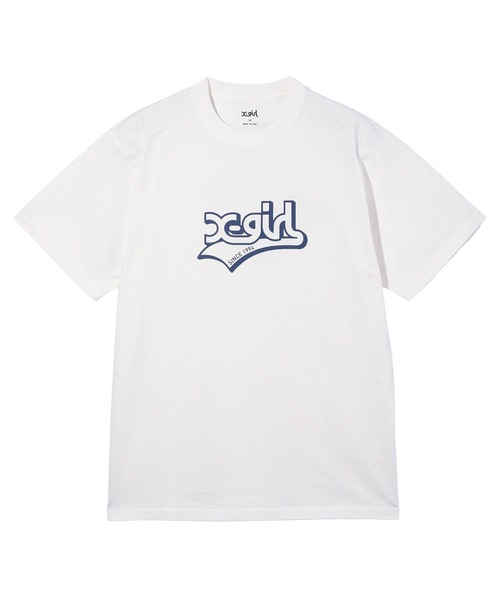 X-girl（エックスガール）の「SPORTS MILLS LOGO S/S TEE（Tシャツ/カットソー・レディース・ブラック/ホワイト/グリーン・XL/S/M/L）」の9枚目の写真