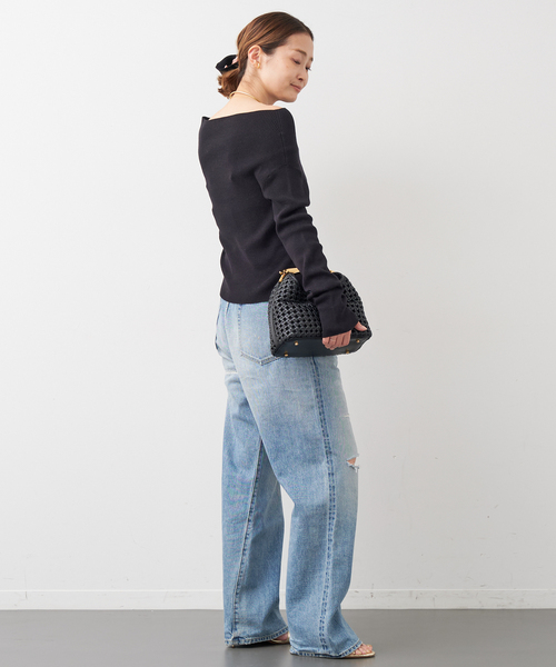 Deuxieme Classe off shoulder S/T プルオーバー off shoulder プルオーバー（ニット/セーター）｜Deuxieme