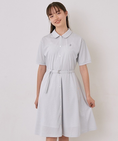 2度着たのみ！⭐︎pom ponette ジュニア⭐︎水色ワンピース Lサイズ ポンポネット ジュニア(pom ponette junior)のワンピース
