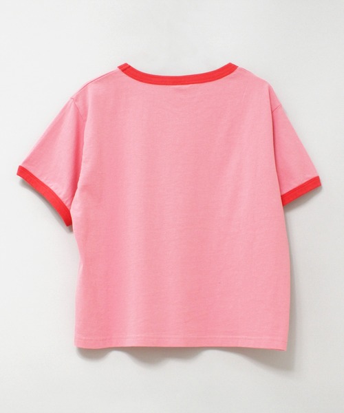 RNA(アールエヌエー)の「M2247 BLINDFOLD BEARミニT(Tシャツ/カットソー・レディース・ホワイト×ブルー/ピンク/ブラック×ホワイト・MEDIUM)」の6枚目の写真