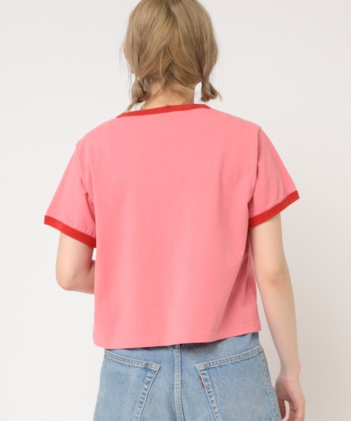 RNA(アールエヌエー)の「M2247 BLINDFOLD BEARミニT(Tシャツ/カットソー・レディース・ホワイト×ブルー/ピンク/ブラック×ホワイト・MEDIUM)」の19枚目の写真