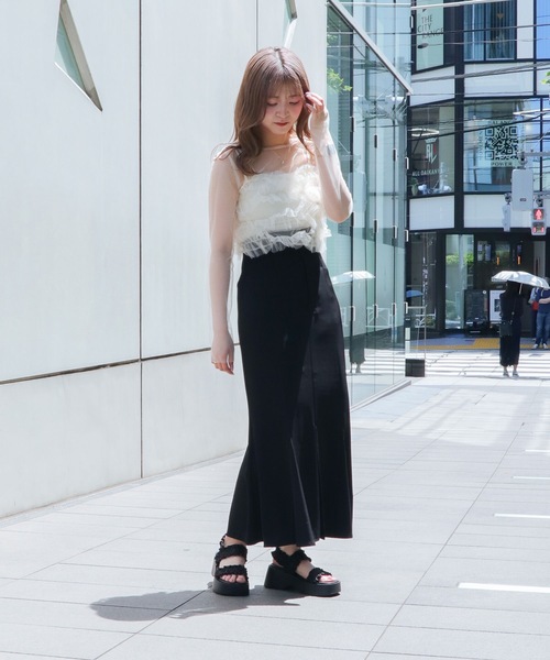 EVOL(イーボル)の「XSからLLまで豊富なサイズ展開【EVOL】軽量厚底フリルサンダル IW5394(サンダル・レディース・アイボリー/ブラック/グレー/ピンクベージュ・LL/L/M/S/XS)」の8枚目の写真