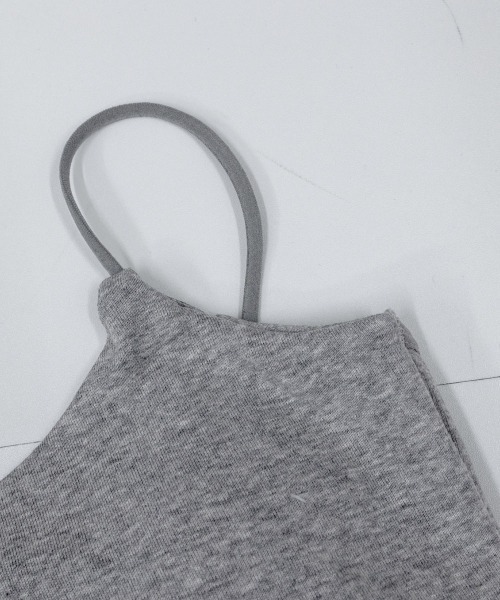 Miniministore（ミニミニストア）の「カップ付きキャミソール ショート丈 無地（キャミソール・レディース・グレー/ブラック/ホワイト・FREE）」の22枚目の写真