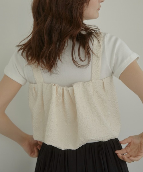 ACYM(アシーム)の「Emboss baloon キャミソール(キャミソール・レディース・ブラック/ベージュ/ホワイト・FREE)」の14枚目の写真