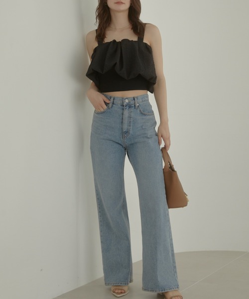 ACYM(アシーム)の「Emboss baloon キャミソール(キャミソール・レディース・ブラック/ベージュ/ホワイト・FREE)」の10枚目の写真