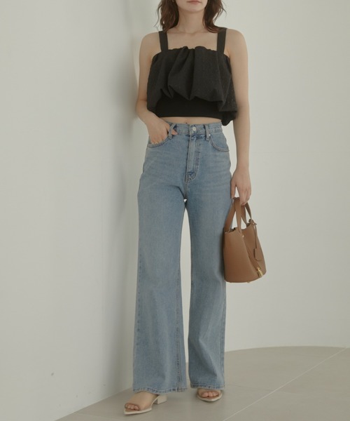 ACYM(アシーム)の「Emboss baloon キャミソール(キャミソール・レディース・ブラック/ベージュ/ホワイト・FREE)」の9枚目の写真