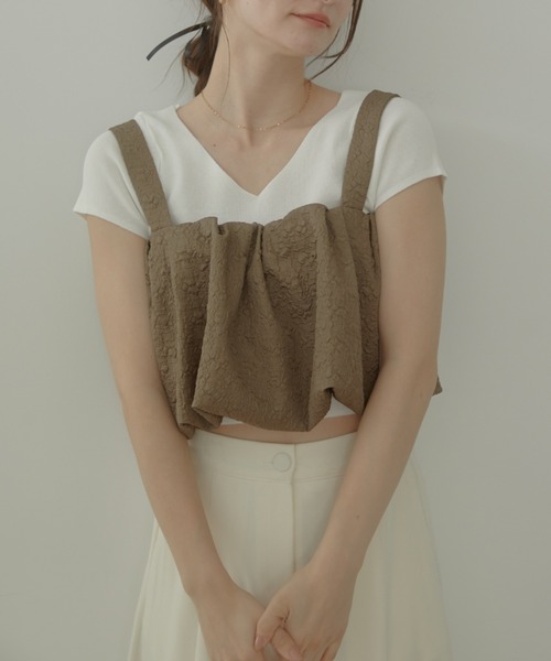 ACYM(アシーム)の「Emboss baloon キャミソール(キャミソール・レディース・ブラック/ベージュ/ホワイト・FREE)」の17枚目の写真