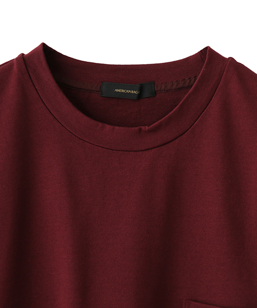 AMERICAN RAG CIE(アメリカンラグシー)の「AMERICAN RAG CIEヘビーコットン6分袖Tシャツ/208-AHS-L152-CT134(Tシャツ/カットソー・レディース・ホワイト/バーガンディー/ブラック・FREE)」の11枚目の写真